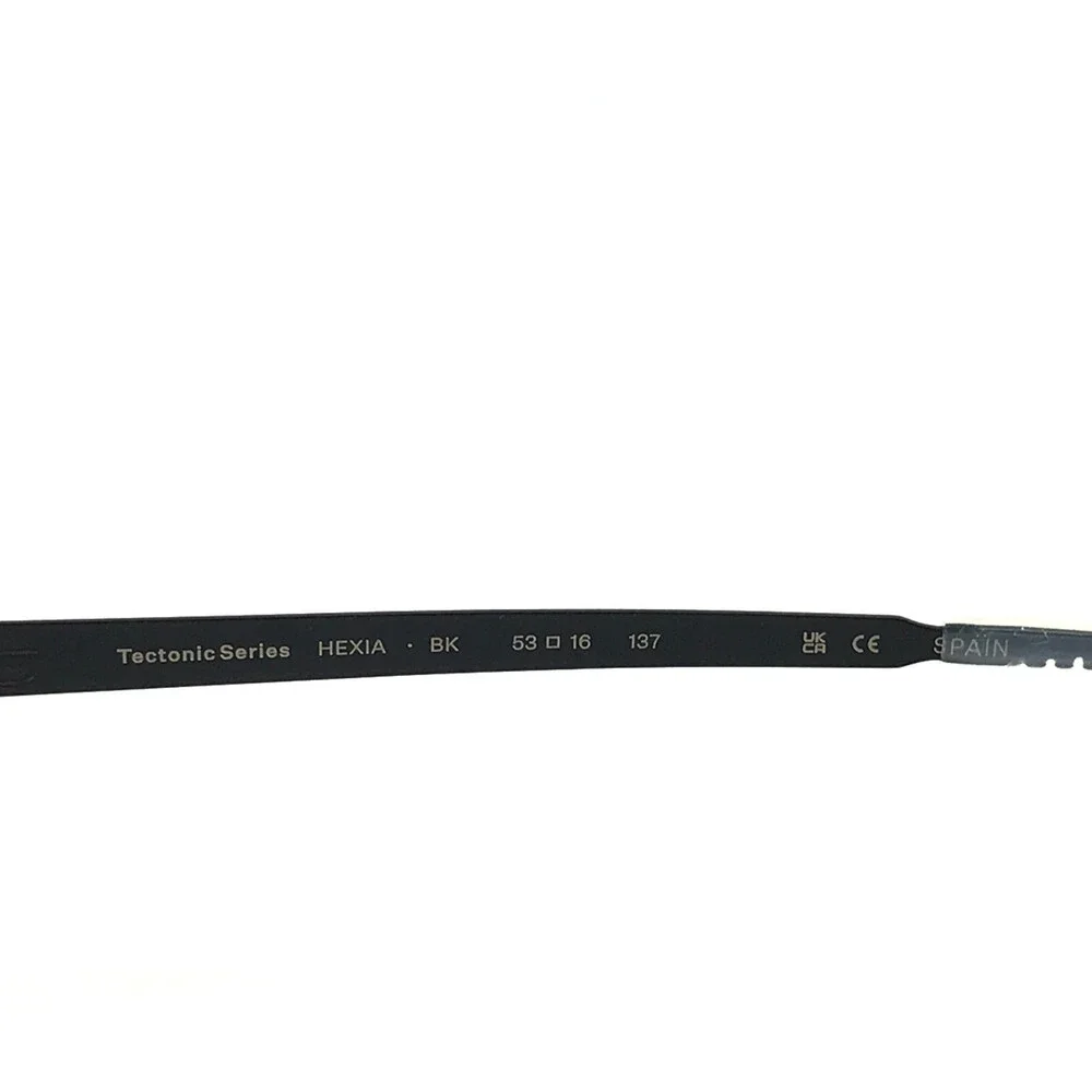 lool Eyewear Eyeglasses Frames HEXIA BK Black Geometric Hexagonal 53-16-137